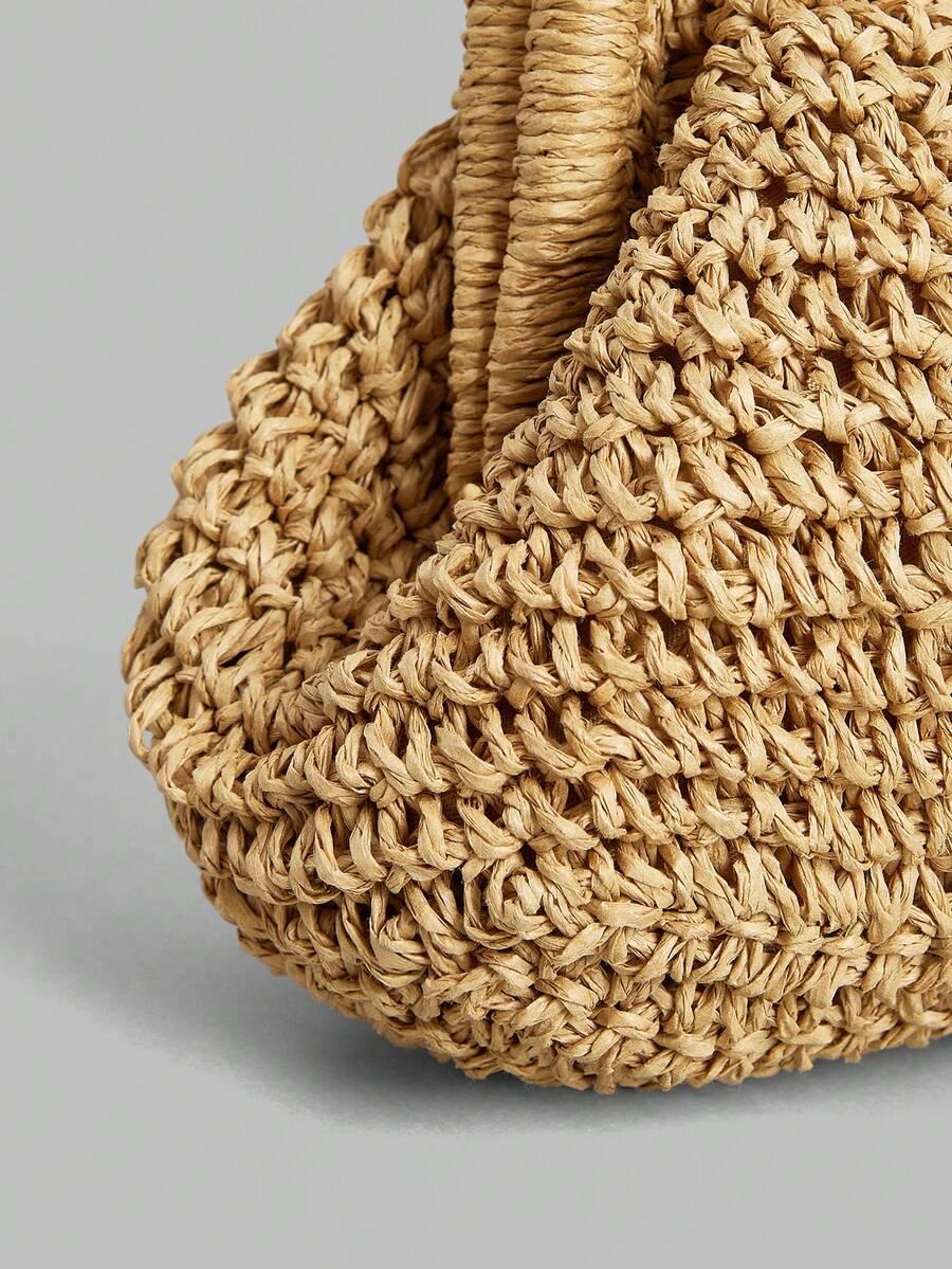 ONTRE BEŻOWA TOREBKA TEKSTURA S07__25X18CM