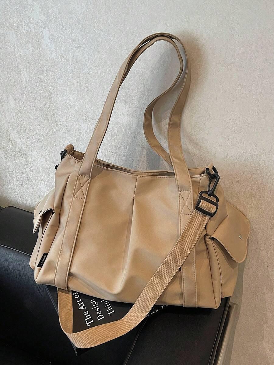 SHEIN BEŻOWA TORBA NA RAMIĘ S07__39X17X28
