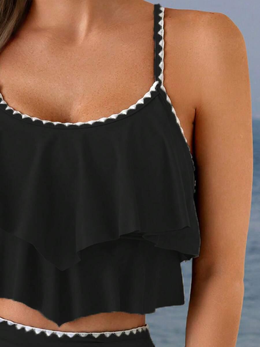 SHEIN DWUCZĘŚCIOWY STRÓJ KĄPIELOWY S09__L