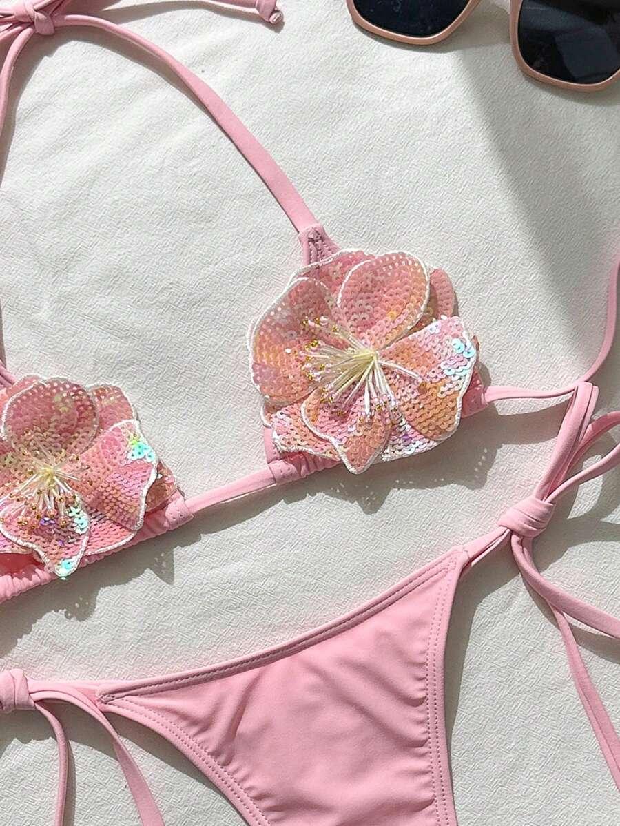 SHEIN DWUCZĘŚCIOWY STRÓJ KĄPIELOWY S09__S