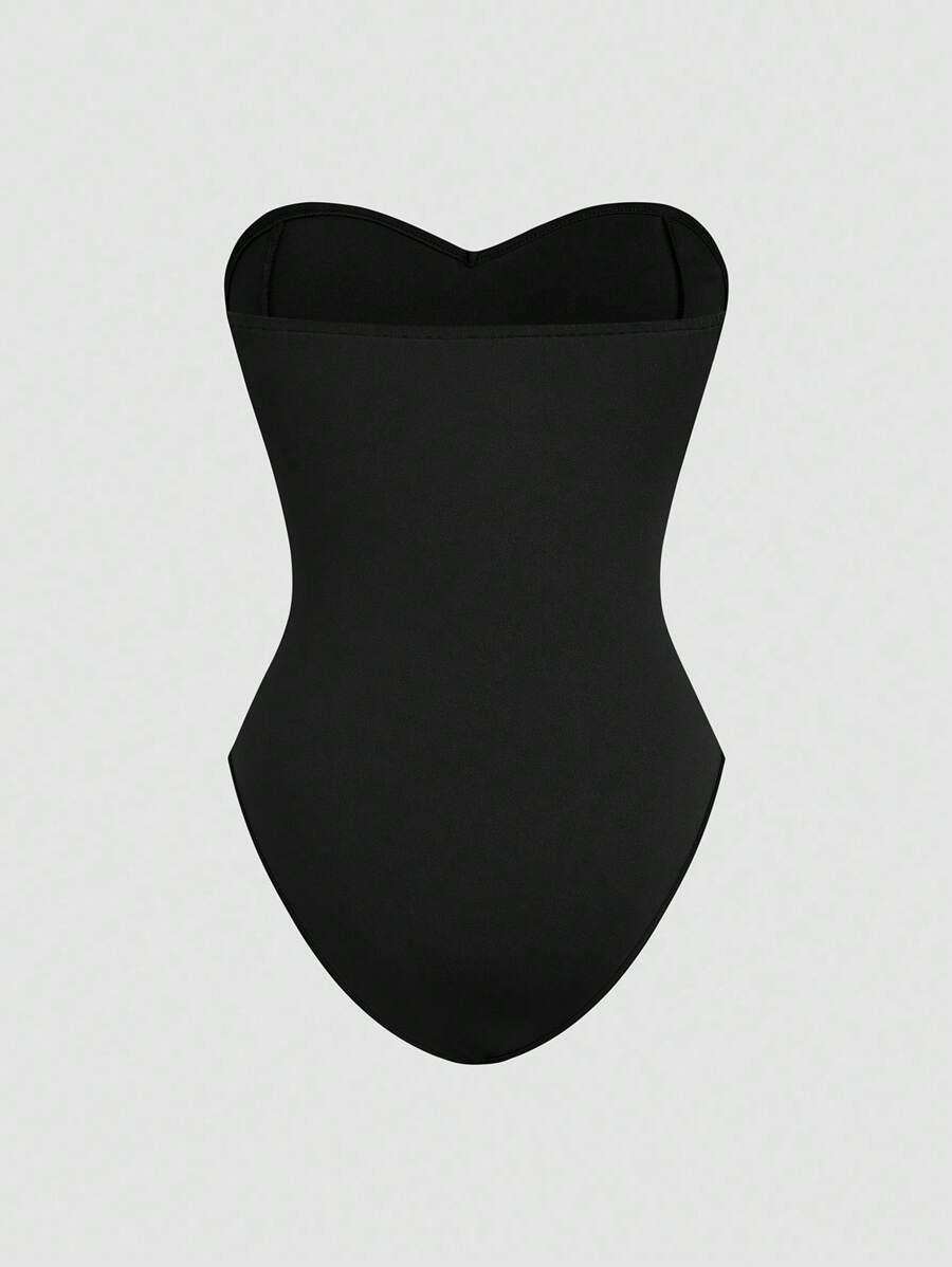 INAWLY CZARNE BODY ODKRYTE RAMIONA S06__S