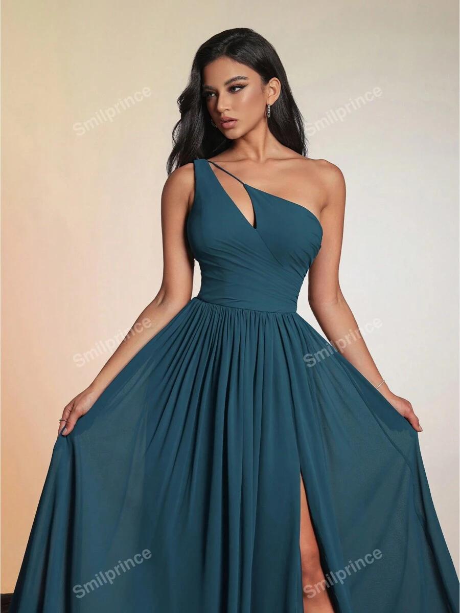 SHEIN MAXI SUKIENKA NA JEDNO RAMIĘ ROZCIĘCIE S06__XL/XXL