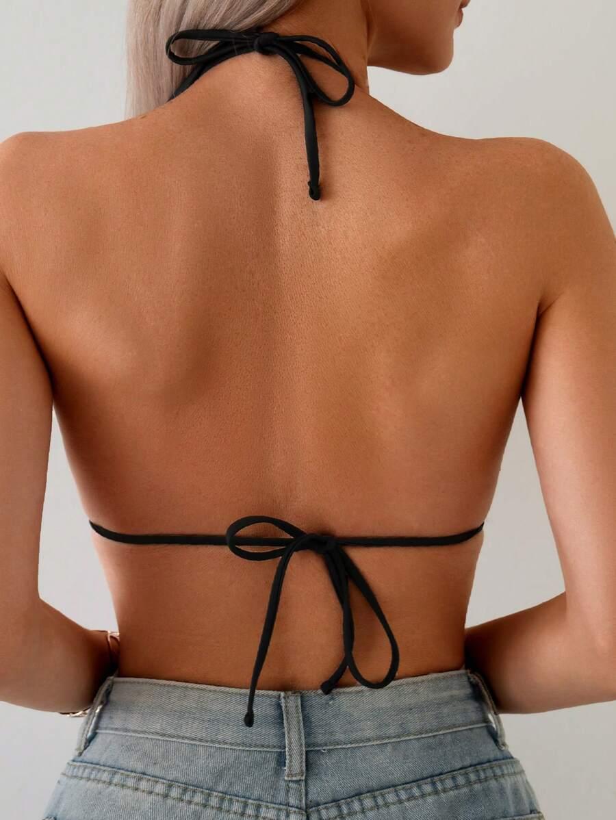SHEIN GÓRA OD BIKINI WIĄZANIE PK01__S