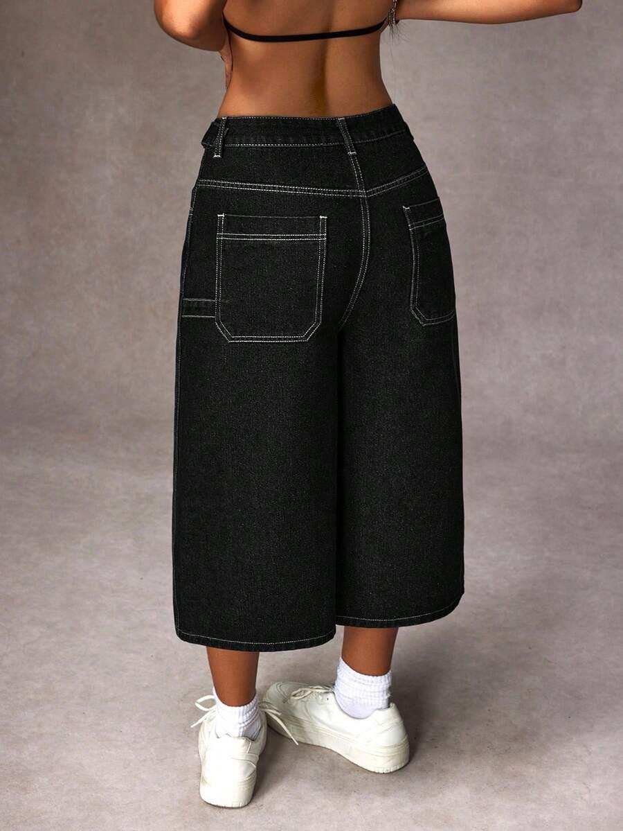 SHEIN CZARNE SPODNIE JEANS S06__48