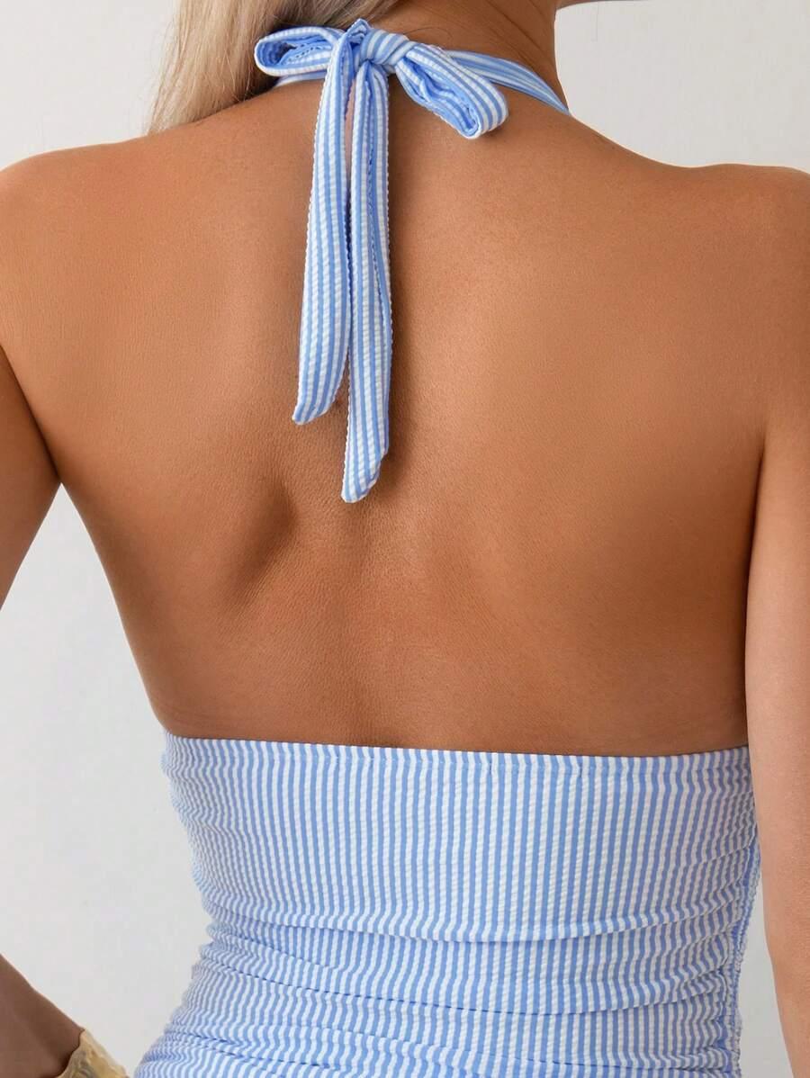 SWIM BASICS STRÓJ KĄPIELOWY DWUCZĘŚCIOWY PASKI S09__M