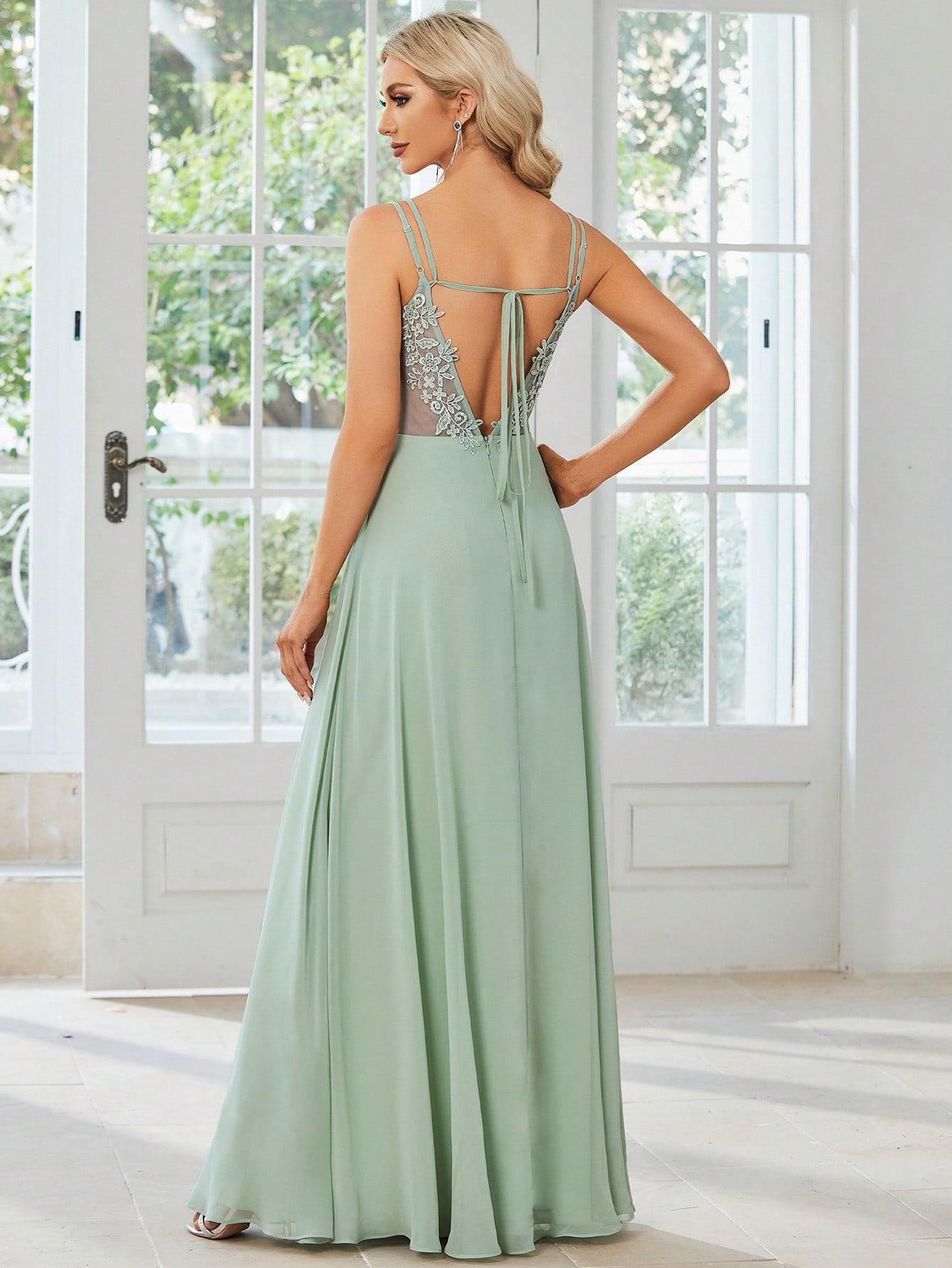 EVER PRETTY ZIELONA MAXI SUKIENKA S06__M