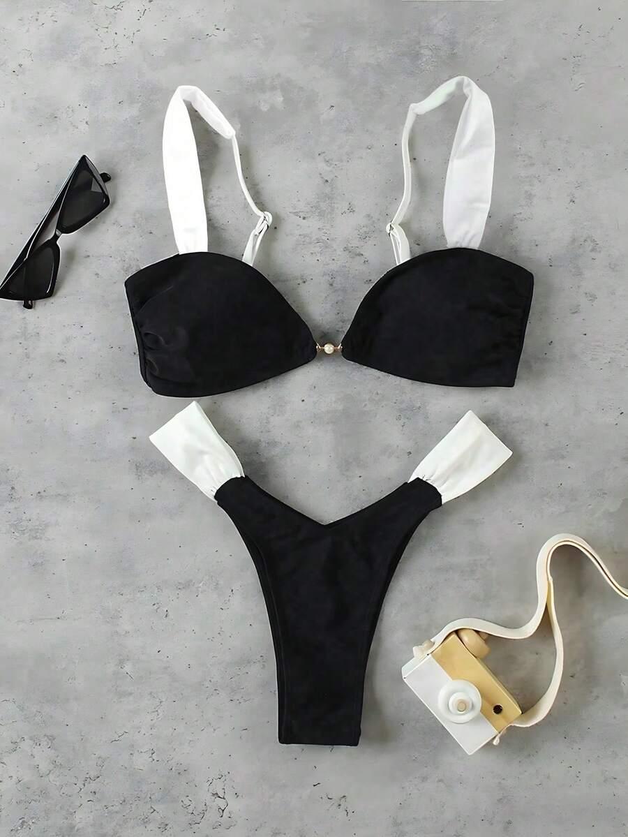 SHEIN DWUCZĘŚCIOWY STRÓJ KĄPIELOWY S09__S