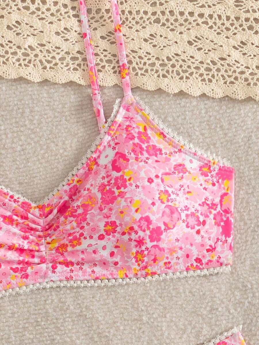 SWIM MOD DWUCZĘŚCIOWY STRÓJ KĄPIELOWY W KWIATY S09__M
