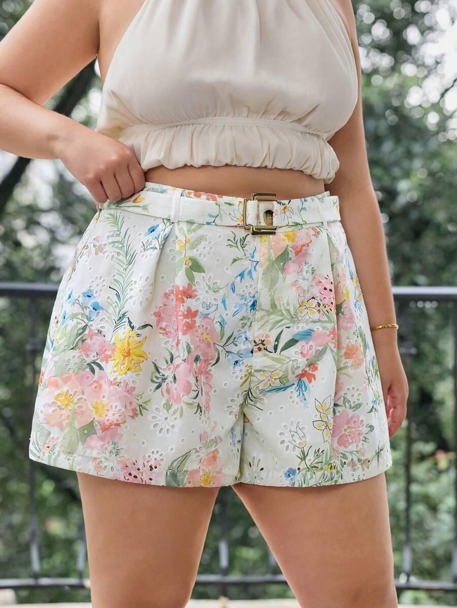 SHEIN SPODENKI W KWIATY S06__50