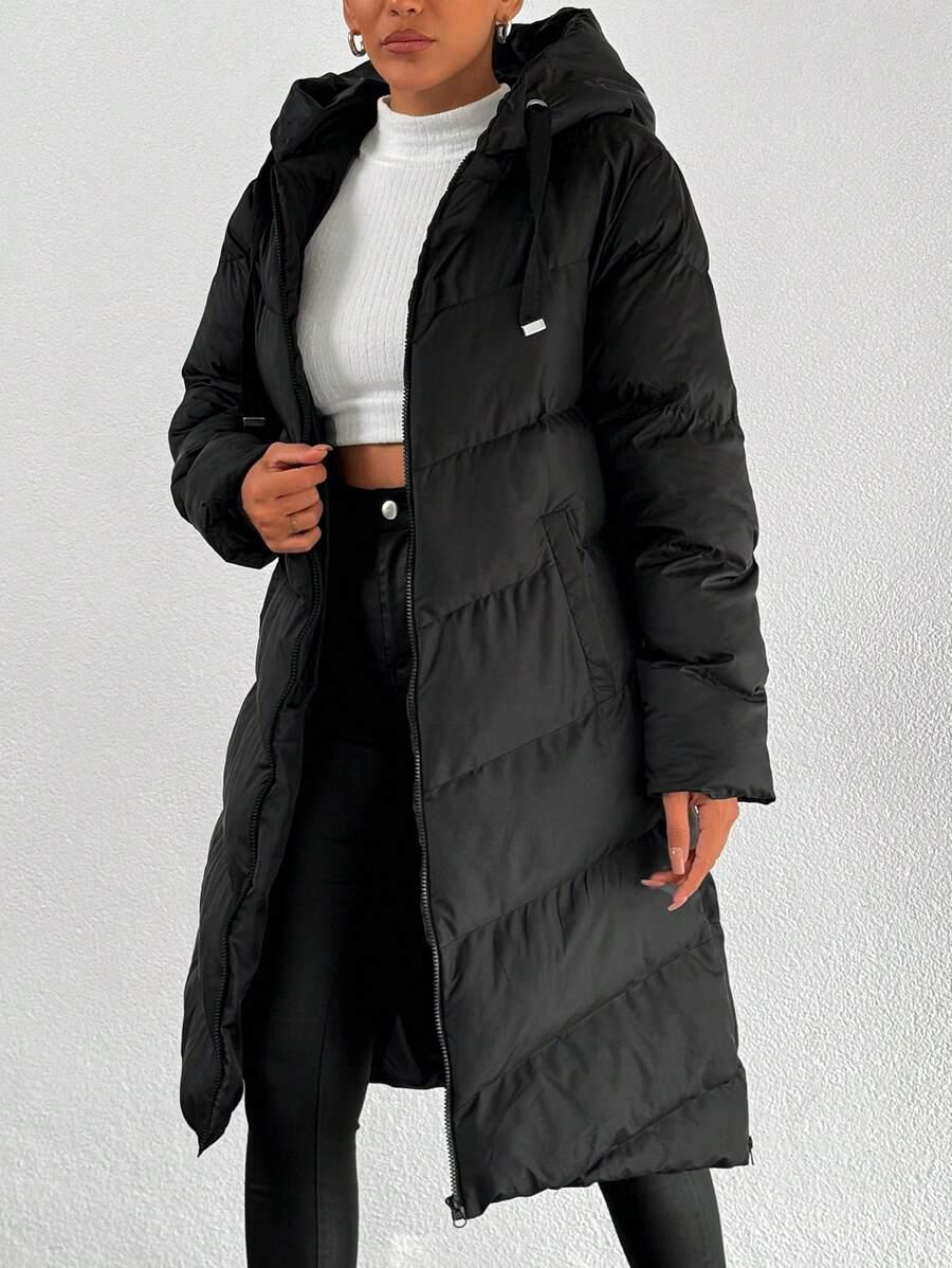 SHEIN CZARNA PIKOWANA KURTKA W01__50
