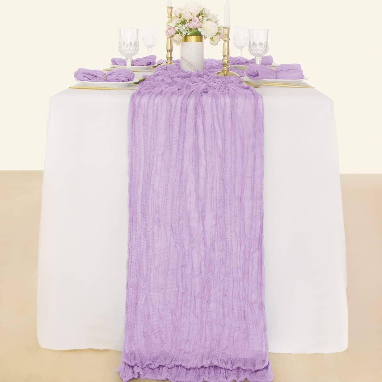 SHEIN FIOLETOWY BIEŻNIK DO STOŁU S07__90X400