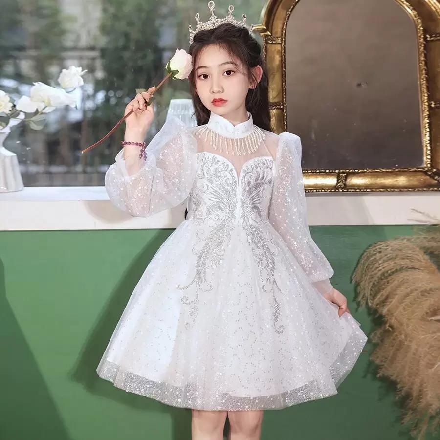 SHEIN BIAŁA SUKIENKA ZDOBIENIE S06__110