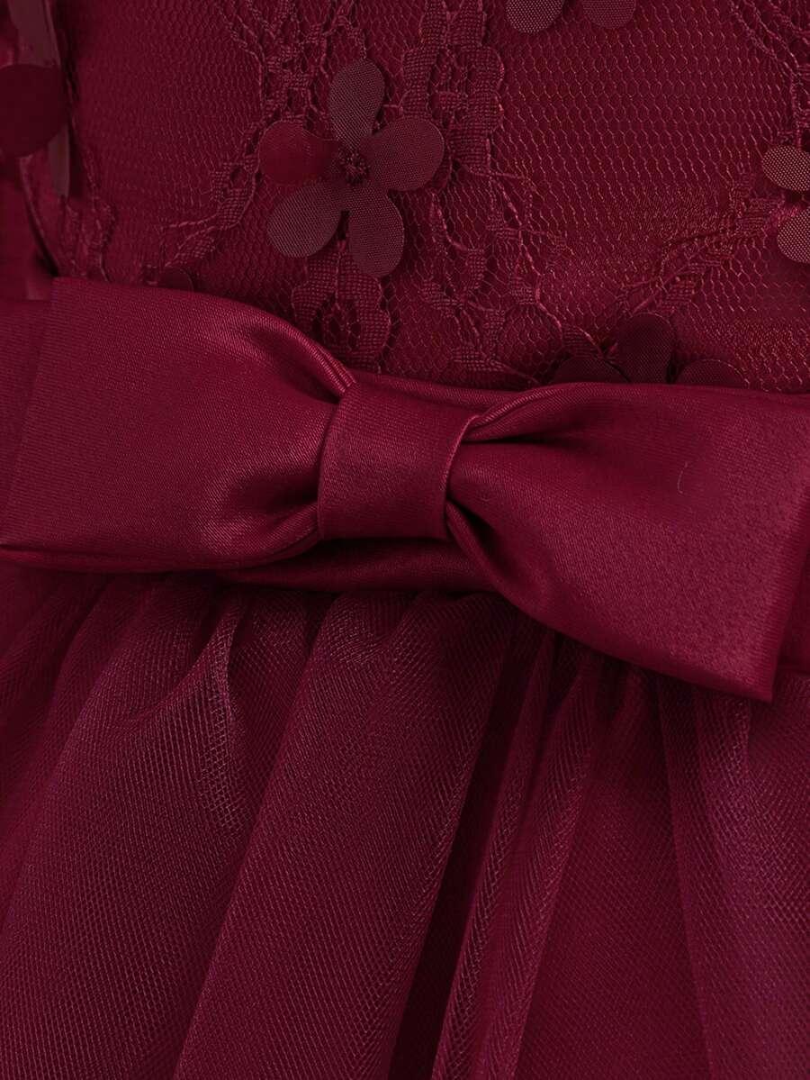 SHEIN CZERWONA ROZKLOSZOWANA SUKIENKA S06__128-134