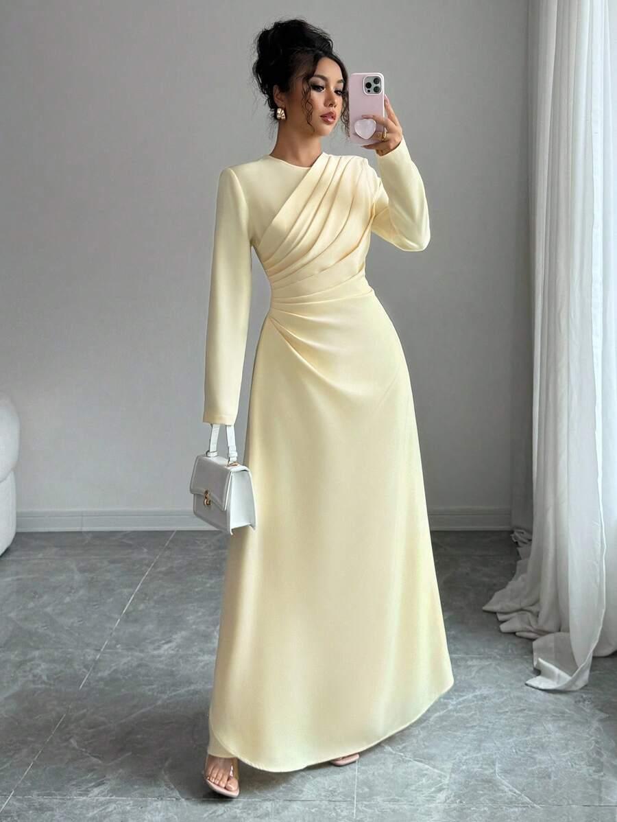 SHEIN ŻÓŁTA MAXI SUKIENKA S06__XL