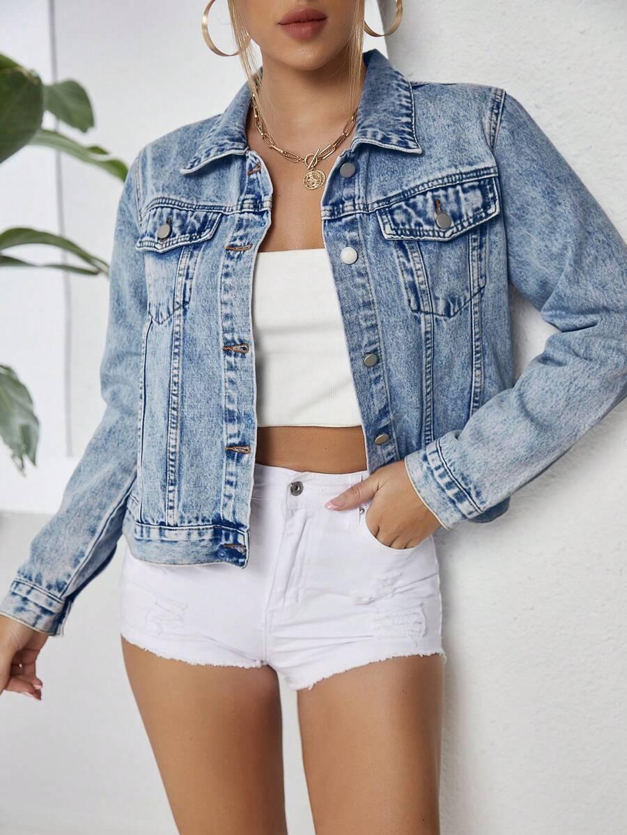 SHEIN NIEBIESKA KURTKA JEANS S06__L