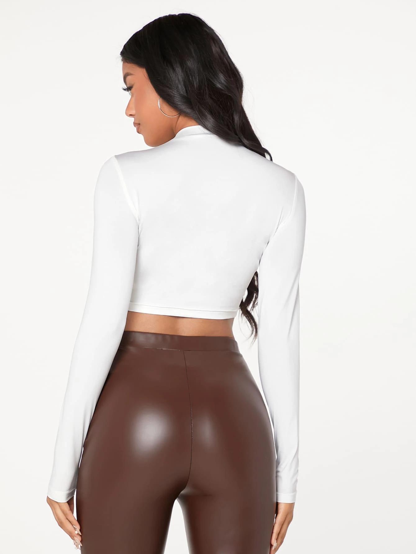 SHEIN BIAŁY TOP DŁUGI RĘKAW S06__S