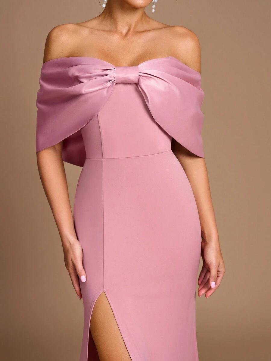 SHEIN RÓŻOWA MAXI SUKIENKA S06__XS