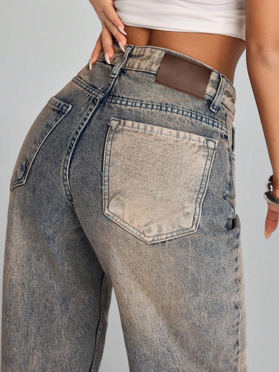 SHEIN NIEBIESKIE SPODNIE JEANS S06__XXS