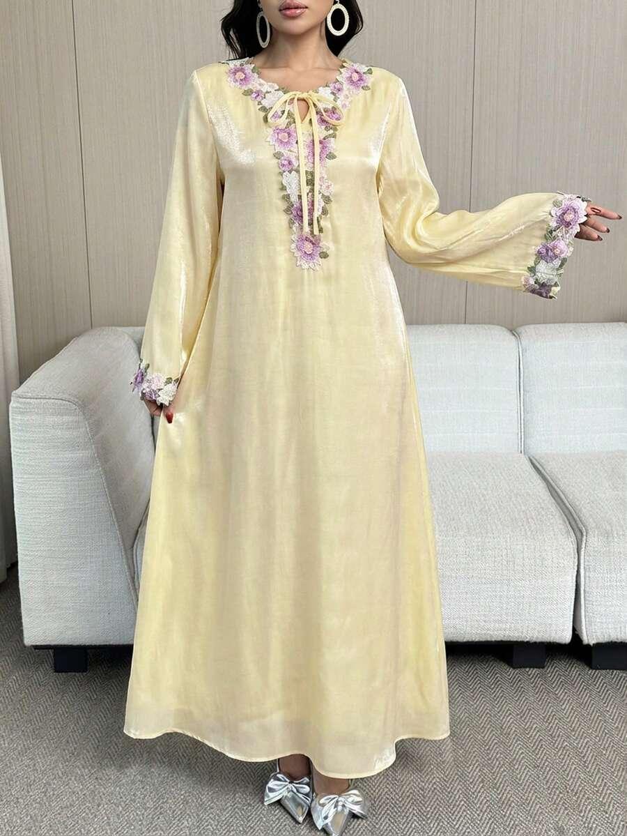 YASMYNA ŻÓŁTA MAXI SUKIENKA S06__M