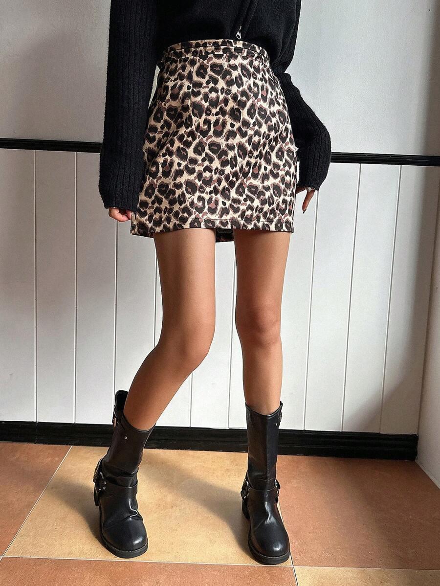 DAZY SPÓDNICA ANIMAL PRINT S06__XL