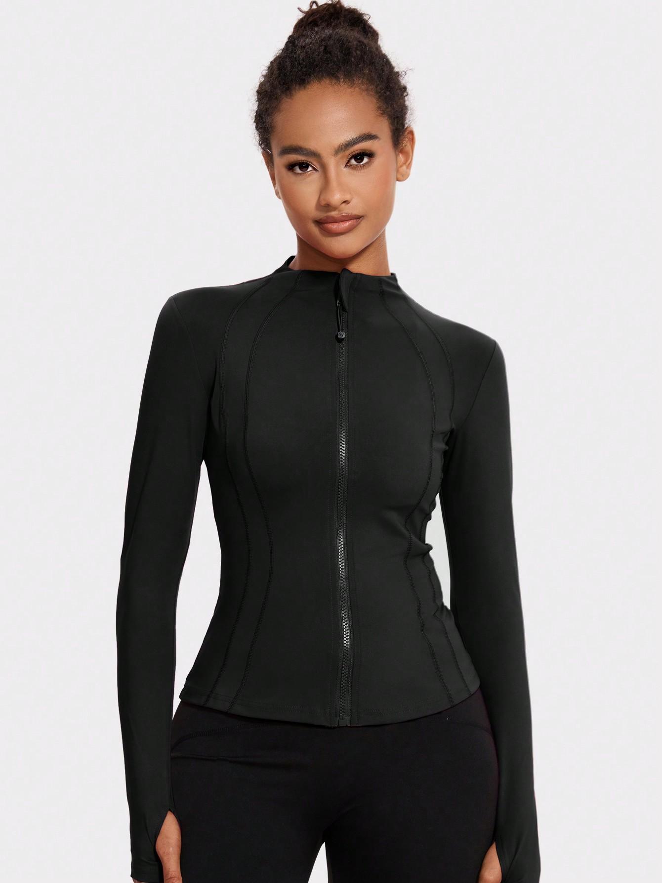 SHEIN CZARNA BLUZA ZAMEK S06__L