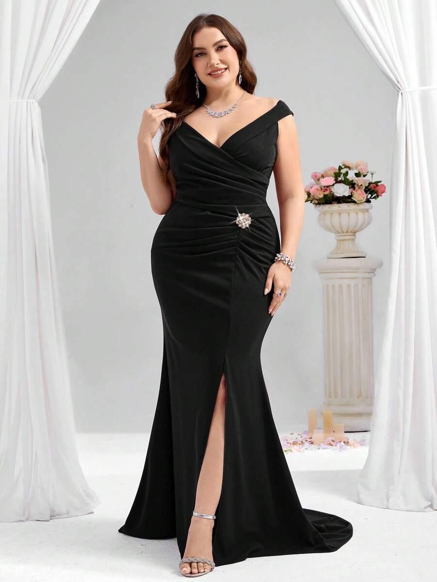 COUTIVA CZARNA MAXI SUKIENKA S06__46