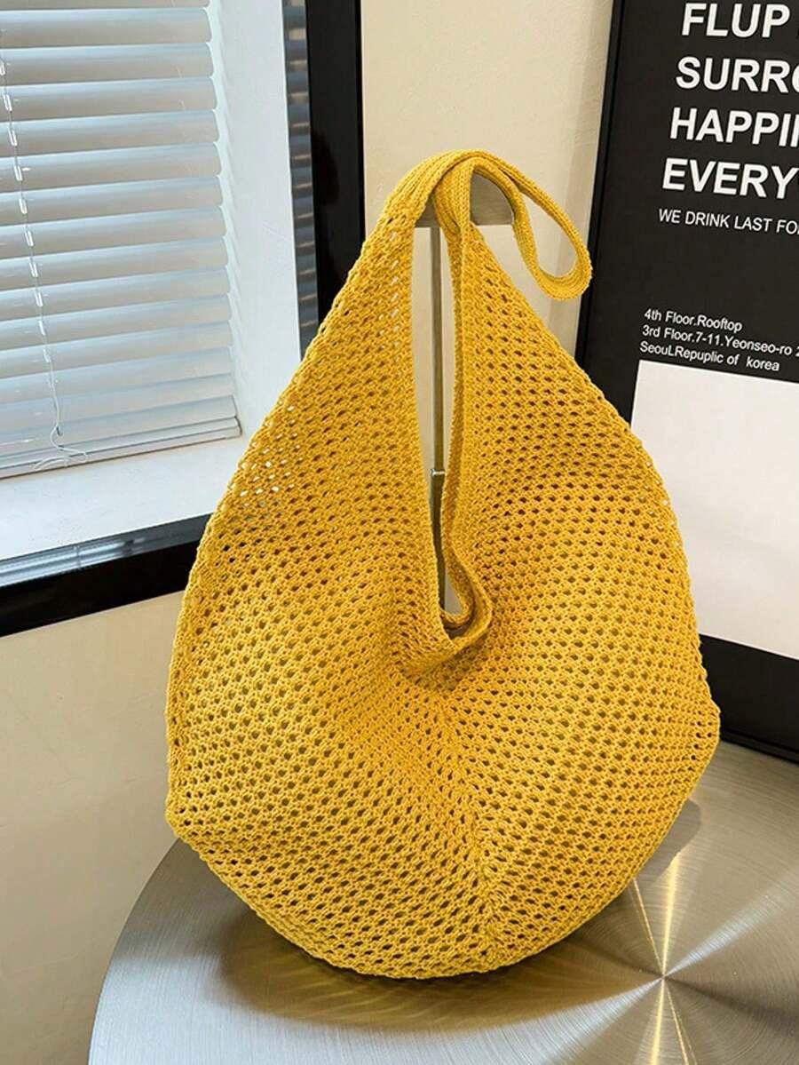 SHEIN ŻÓŁTA TOREBKA SHOPPER S07__38X30CM