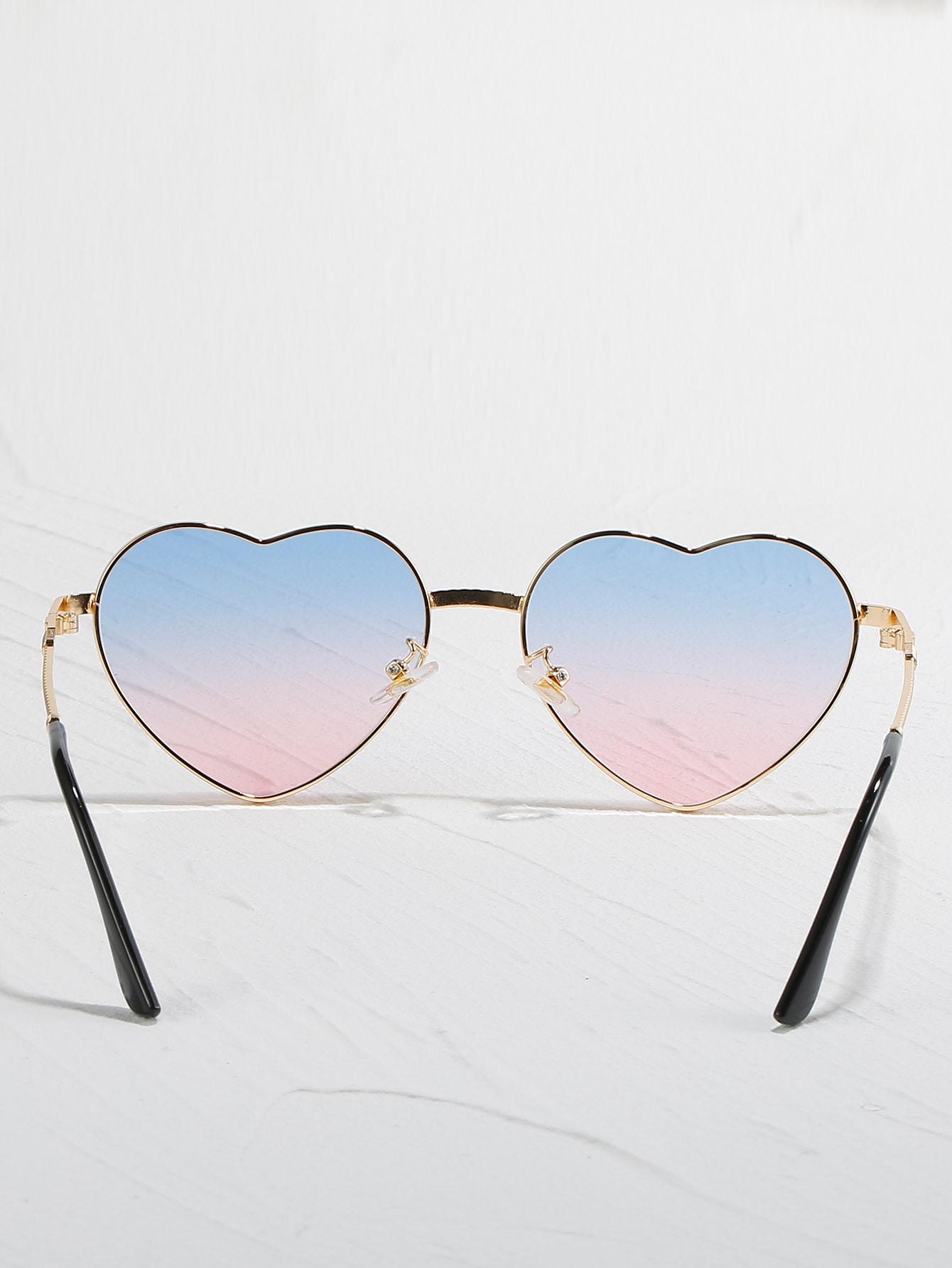 SHEIN OKULARY W KSZTAŁCIE SERCA S07