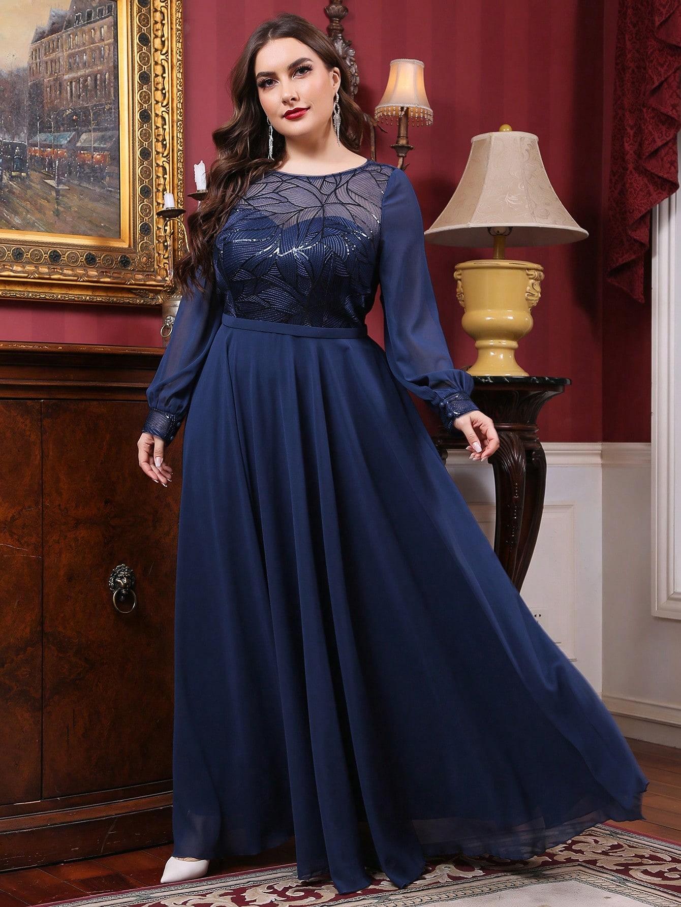 SHEIN GRANATOWA MAXI SUKIENKA S06__52