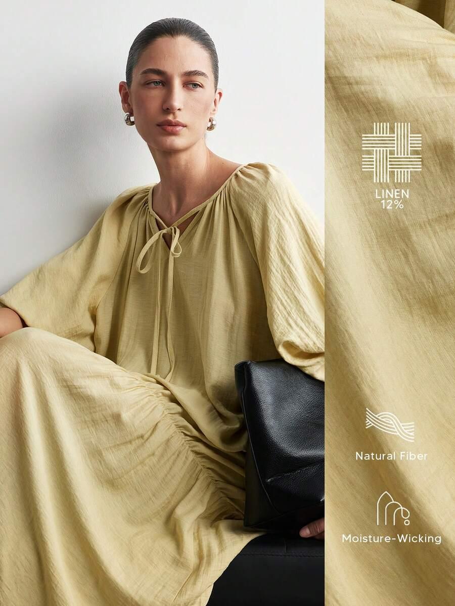 AALYST ŻÓŁTA MAXI SUKIENKA S06__L