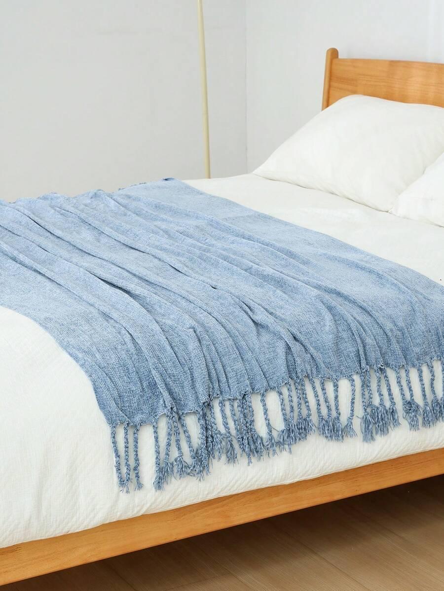 SHEIN NIEBIESKI KOC FRĘDZLE S07__130X170