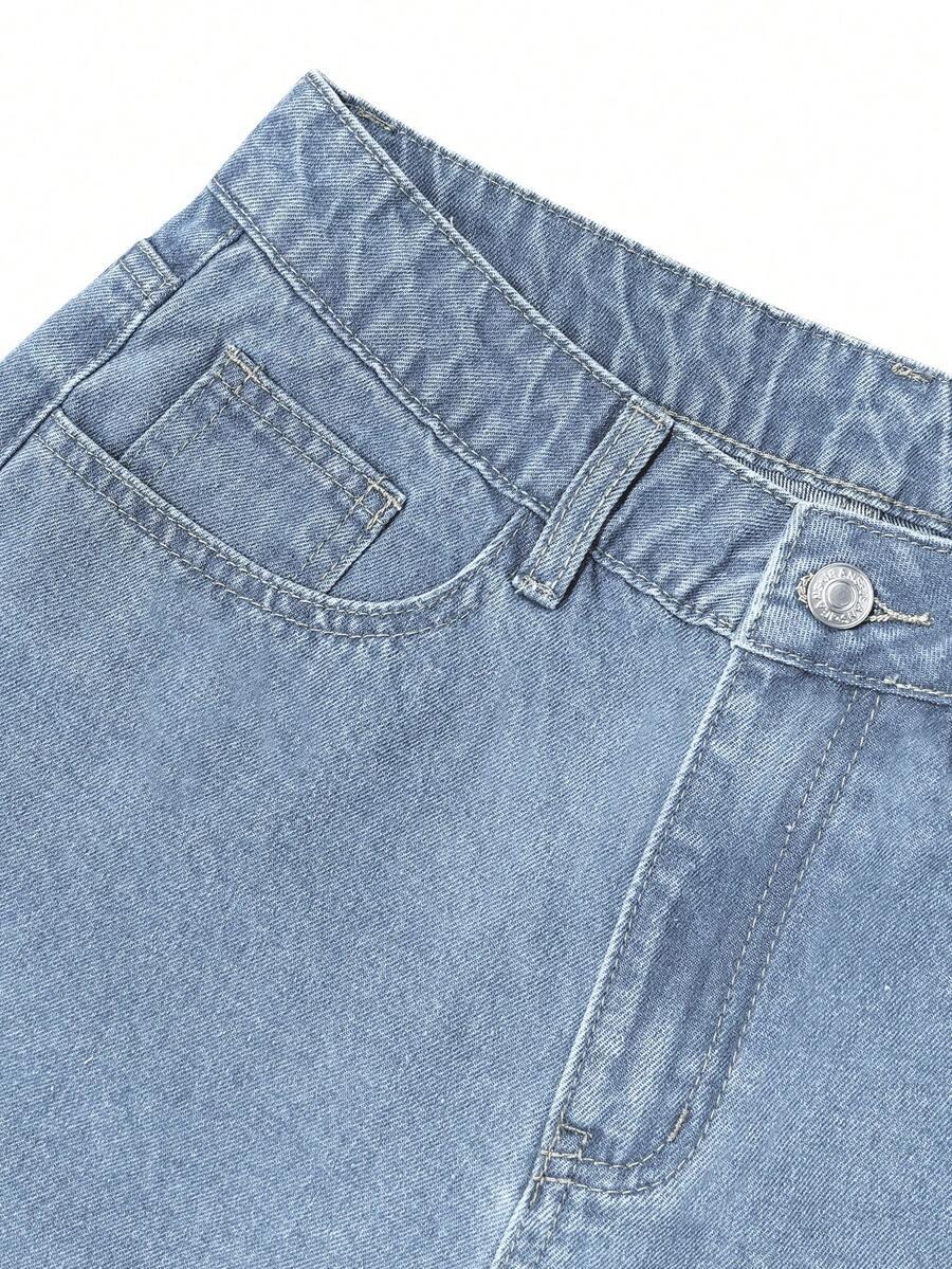SHEIN NIEBIESKIE SPODNIE JEANS S06__M