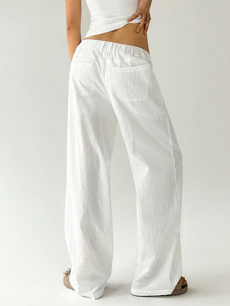 SHEIN BIAŁE SPODNIE CASUAL S06__46