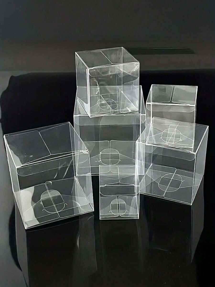 SHEIN PRZEZROCZYSTE PUDELKO PREZENTOWE 10-PACK S07__8X8X8