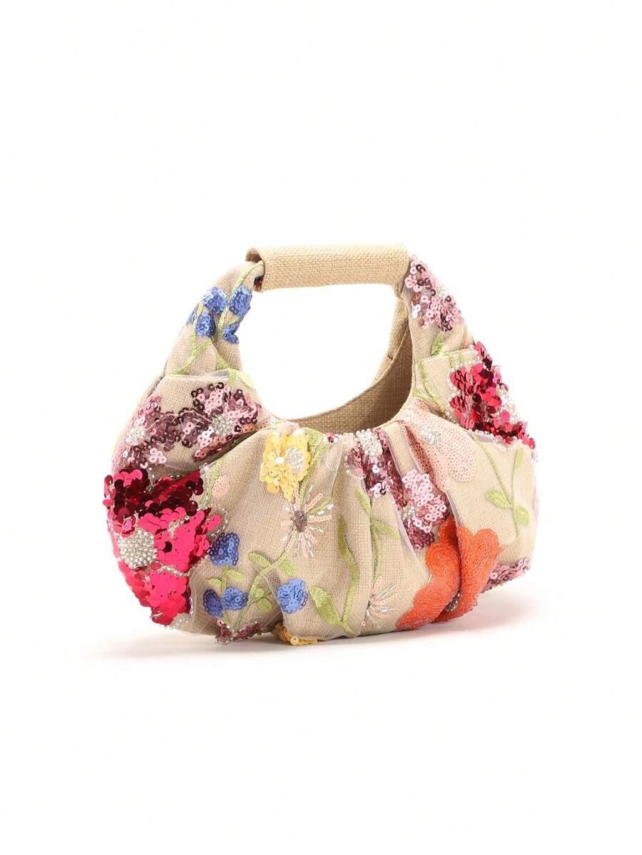 SHEIN TOREBKA WZÓR KWIATY S07__28X15