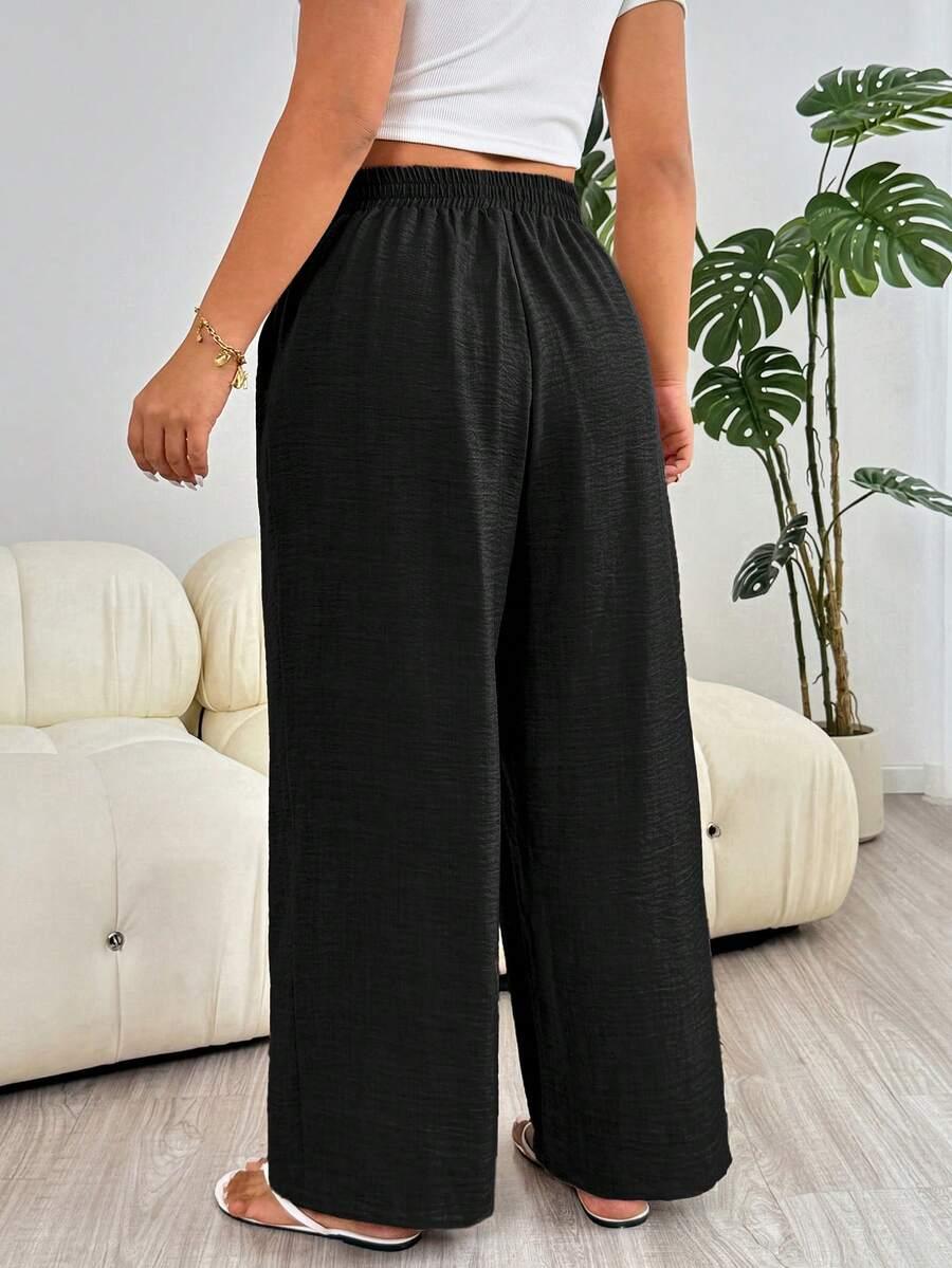 SOLFLARE CZARNE SPODNIE CASUAL PK01__48