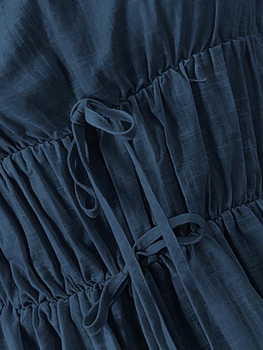 SHEIN GRANATOWA MAXI SUKIENKA S09__XS