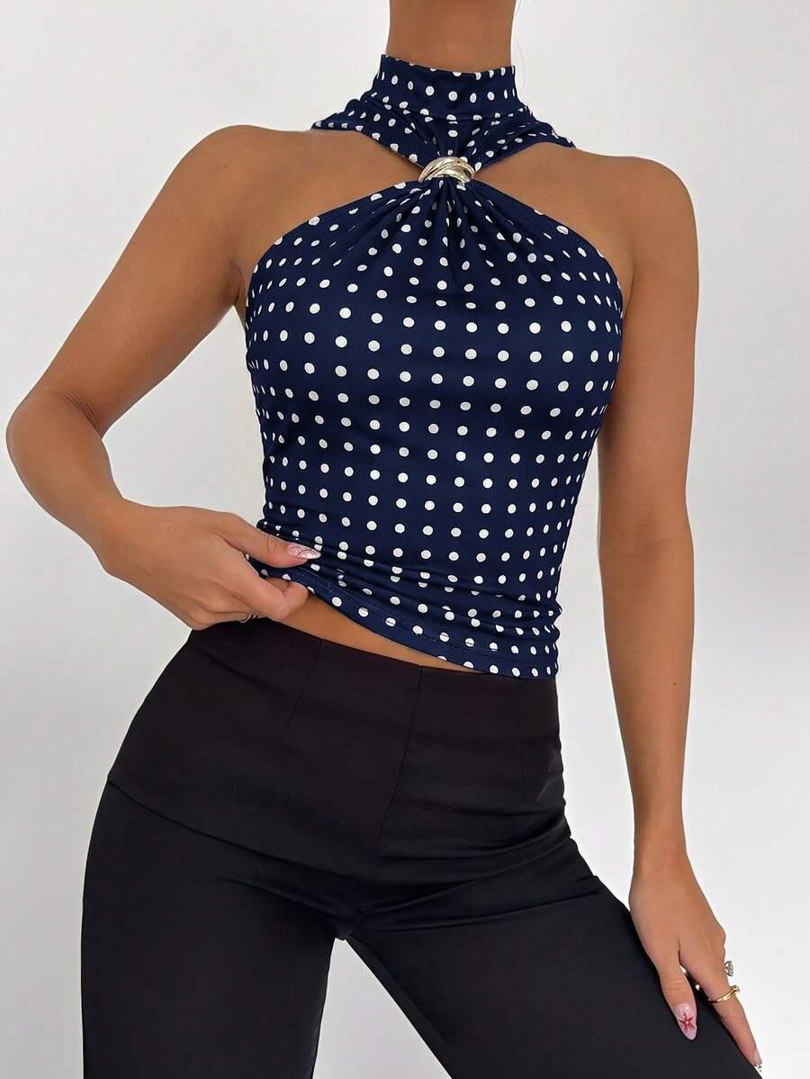 SHEIN TOP W GROSZKI S06__S