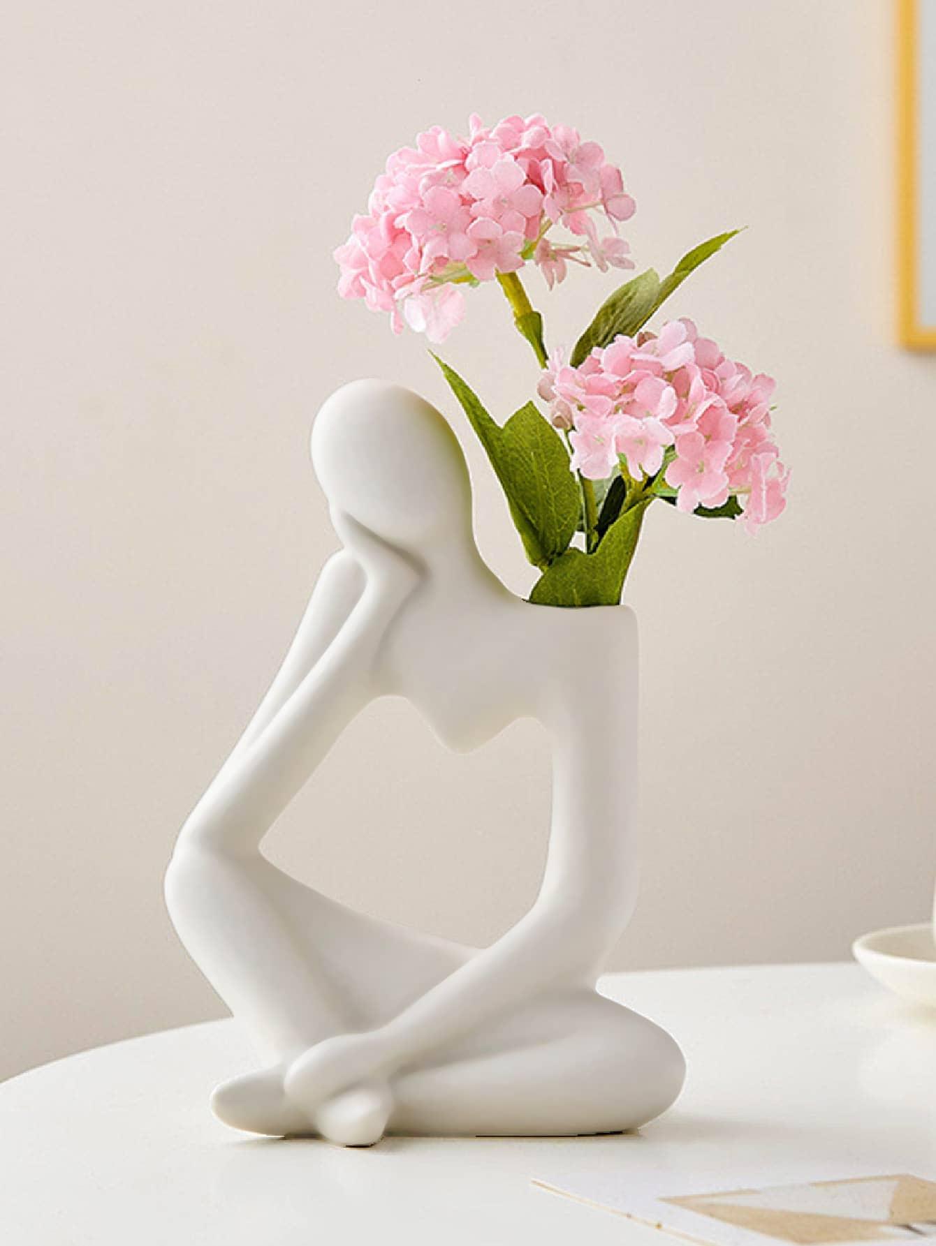 SHEIN BIAŁA FIGURKA DEKORACJA 8X13CM