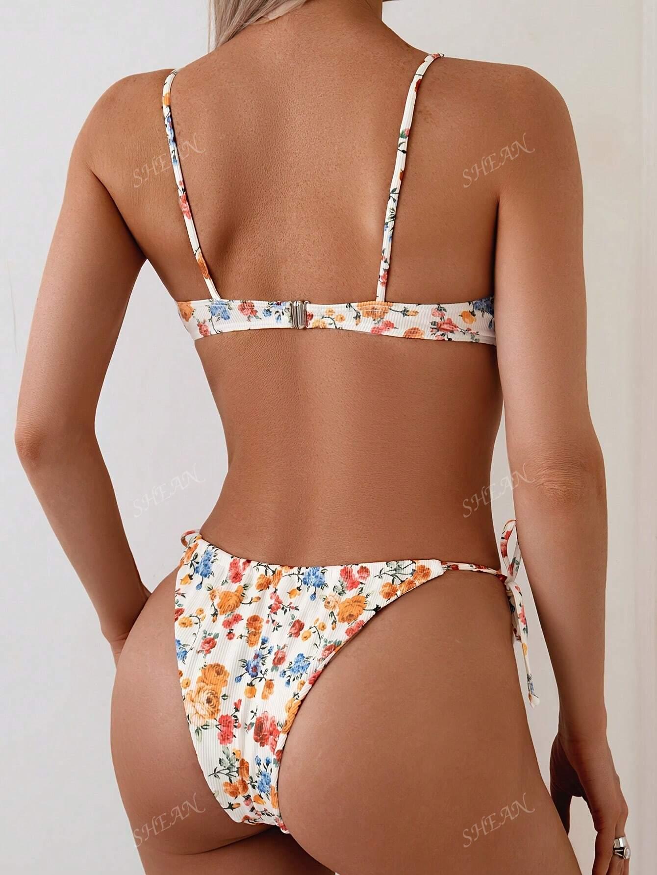 SHEIN DWUCZĘŚCIOWY STRÓJ KĄPIELOWY S09__XS