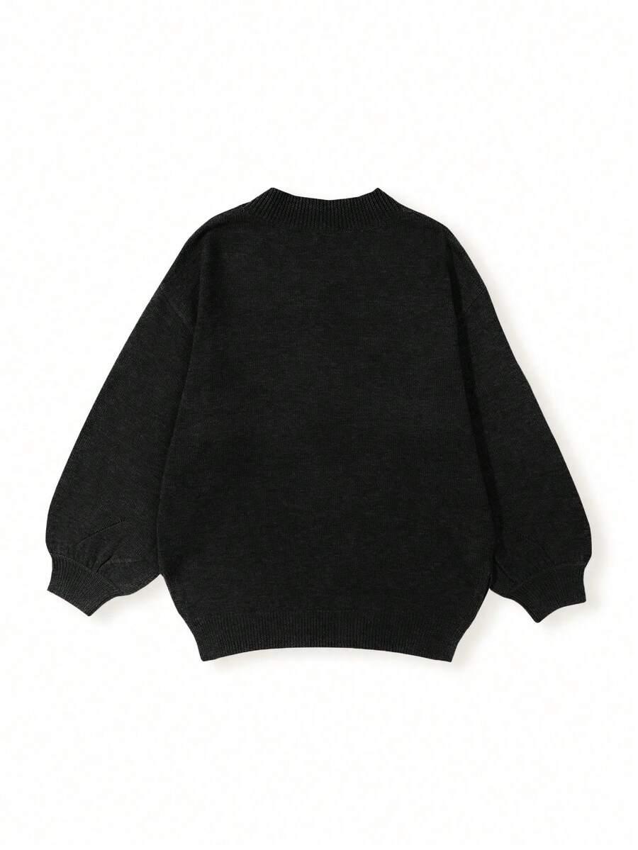 SHEIN CZARNY SWETER CASUAL S06__L
