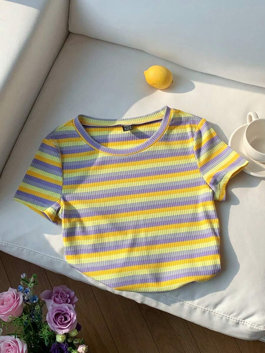 COMFORTCANA BLUZKA WZÓR PASKI S06__S