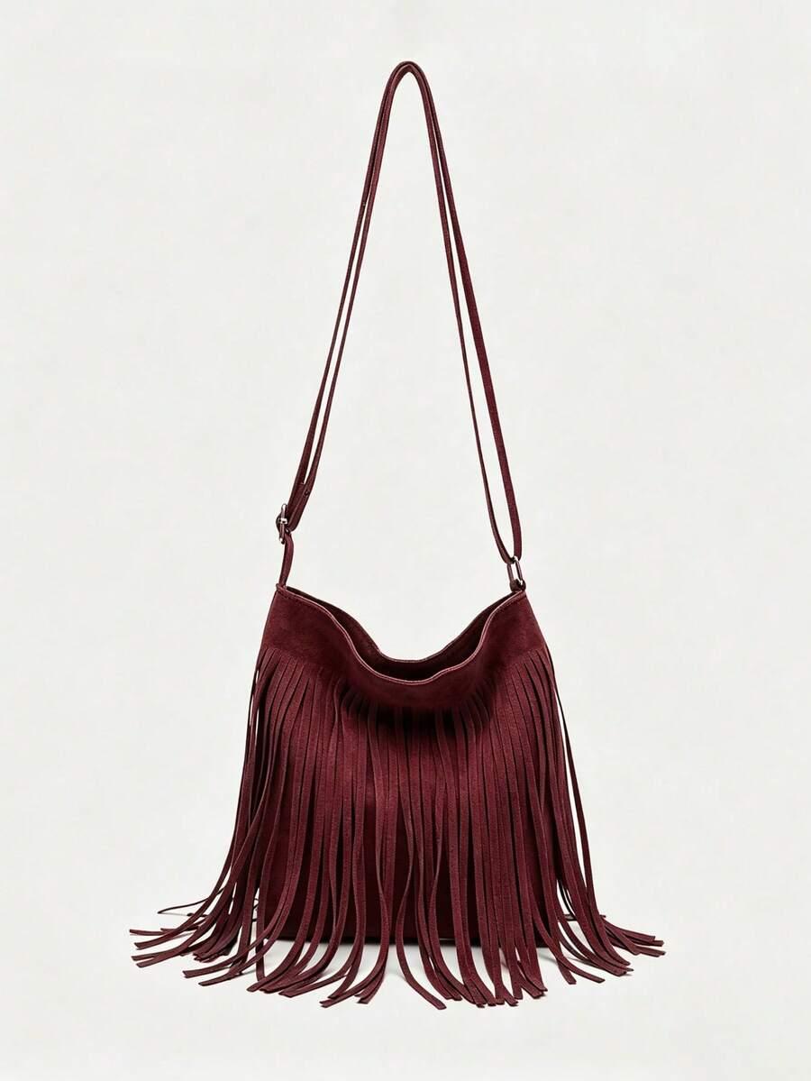 SHEIN CZERWONA TOREBKA NA RAMIĘ S07__18X2X21CM