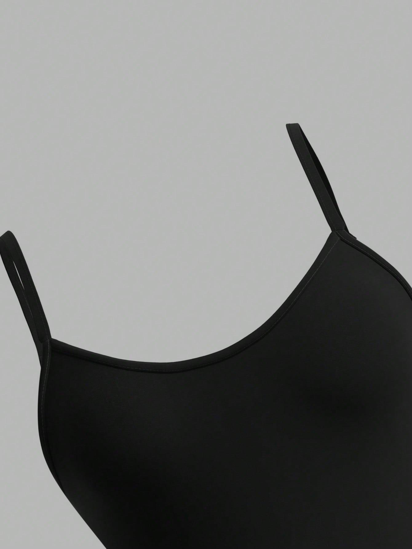 SHEIN CZARNY TOP NA RAMIĄCZKACH S06__XS