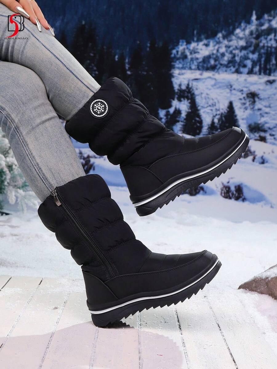 SHEIN CZARNE ŚNIEGOWCE ZAMEK W01__37,5