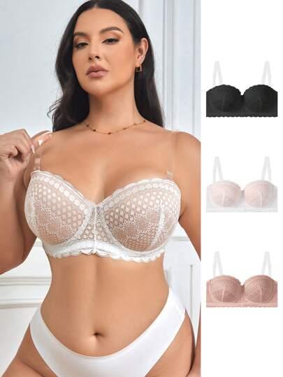 SHEIN BIUSTONOSZ KORONKA 3-PACK S06__105C
