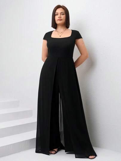 SHEIN CZARNY KOMBINEZON CASUAL S06__XXL