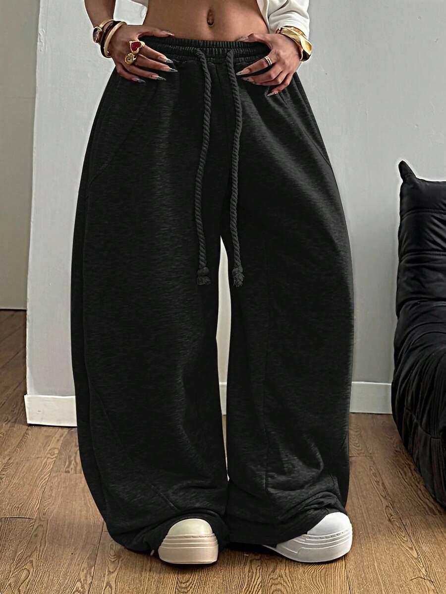 SHEIN CZARNE SPODNIE DRESOWE S06__L