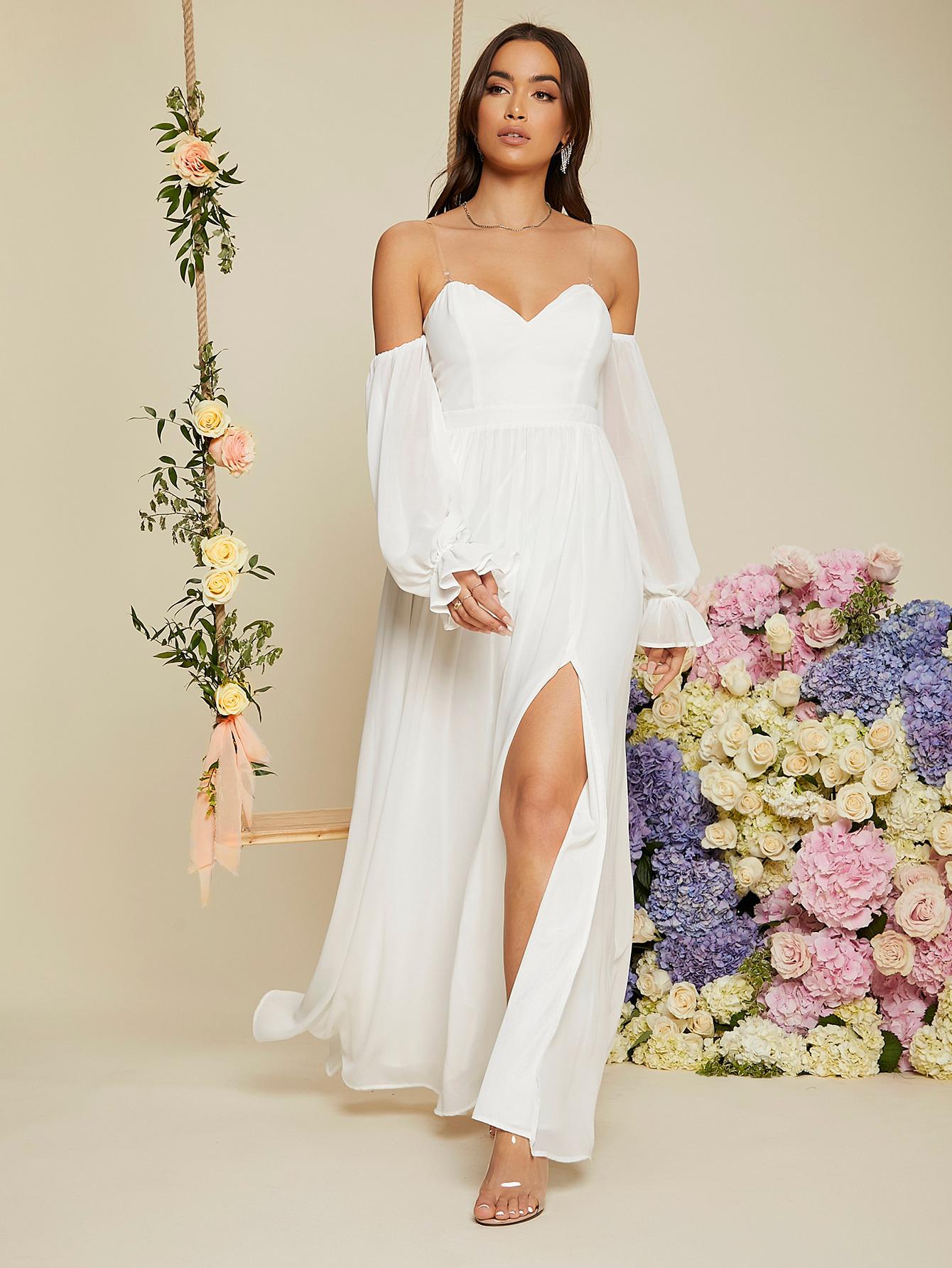 SHEIN BIAŁA SUKNIA ŚLUBNA S06__42