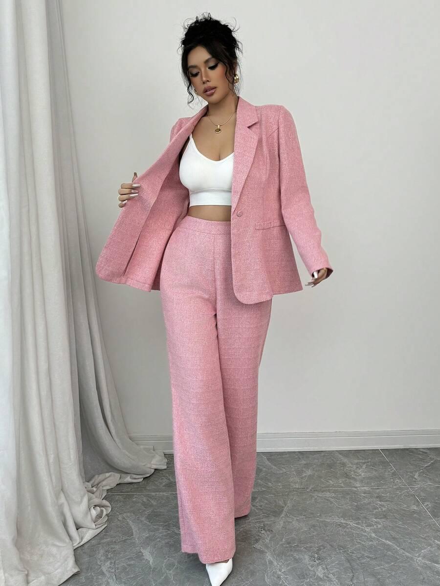 SHEIN KOMPLET MARYNARKA SPODNIE S09__M